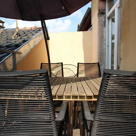 Terrace - Belle Alsace 4 - Bookingalsace Apartment Colmar