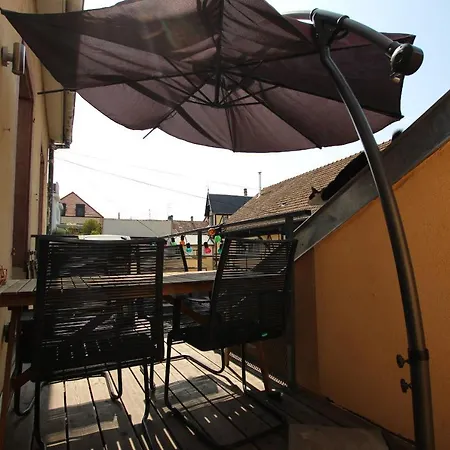Terrace - Belle Alsace 4 - Bookingalsace Apartment Colmar